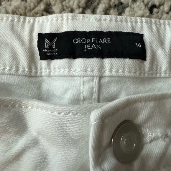 Members Mark Women's Kick Flare Jeans ~ White - Picture 3 of 3